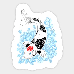 Kois et Be - Tancho Koi Sticker